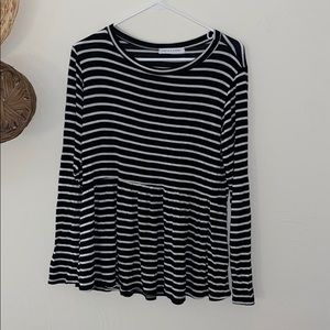 Stripped long sleeve shirt